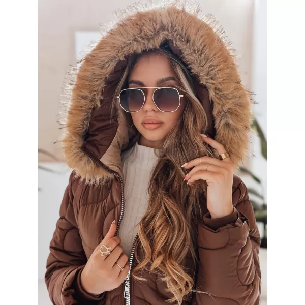  Ženska jakna DSTREET TY4936 SMEĐI 