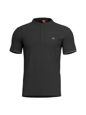 majica PENTAGON LEVANTES HENLEY T-SHIRT STRIPES K09025 CRNA