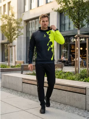 Muška premium funkcionalna majica ALTISPORT VOJ/ALM112MI01 CRNO-FLUO ŽUTA
