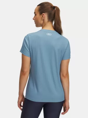 Ženska majica kratkih rukava UNDER ARMOUR TECH RIB SSC 1389852-418 PLAVA