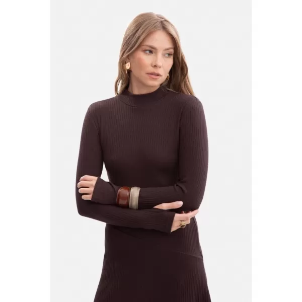  Haljina BEWEAR B299 TAMNA ČOKOLADA 
