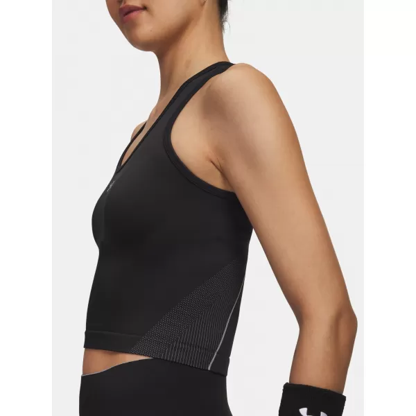  Ženska majica bez rukava UNDER ARMOUR UA VANISH SEAMLESS TANK 6000640-004 CRNA 