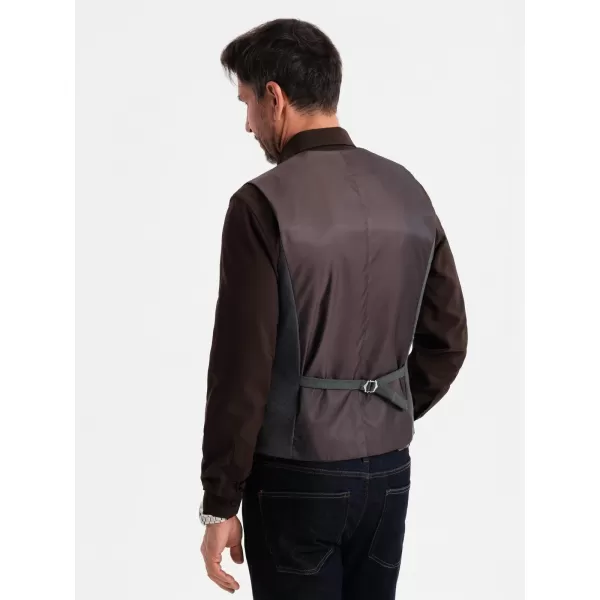  Prsluk OMBRE OM-BLZV-0142 GRAFIT 