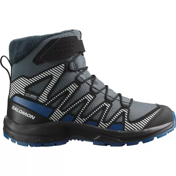  Dječje cipele SALOMON XA PRO V8 WINTER WATERPROOF J TURBULENCIJA/CRNA/TAMNOPLAVA 