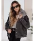 Ženska jakna DSTREET TY5185 TAMNO SIVA