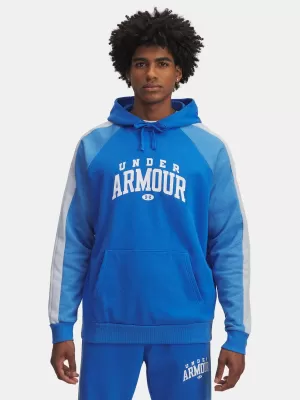 Muški sweatshirt UNDER ARMOUR RIVAL FLC CB HOOD PLAVA