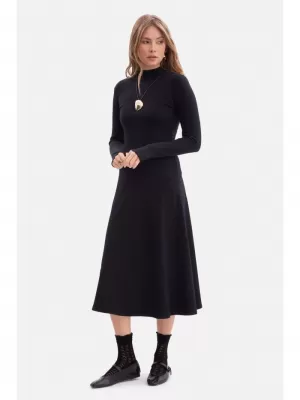 Haljina BEWEAR B299 CRNA