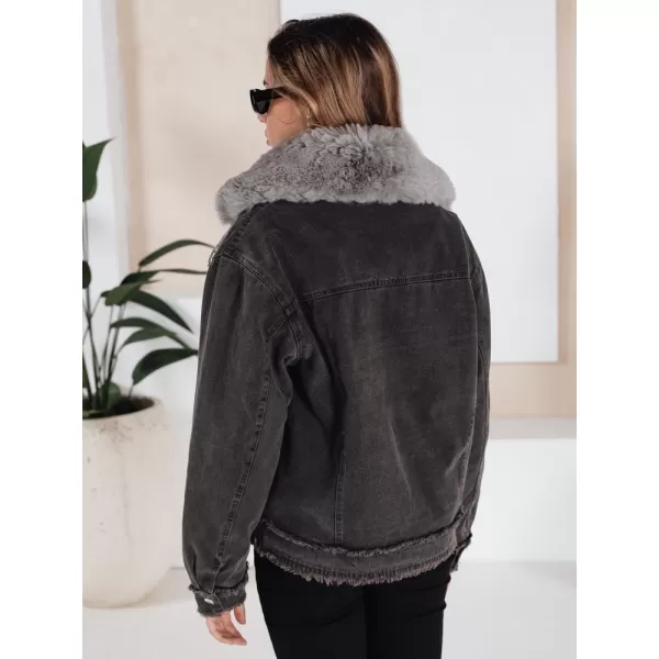  Ženska jakna DSTREET TY5185 TAMNO SIVA 