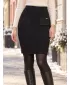 Ženska suknja ALTISPORT GWEN CRNI