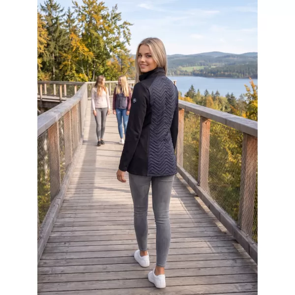  Ženska hibridna jakna ALTISPORT GALA CRNA 