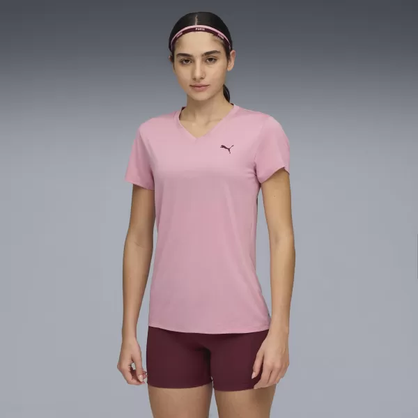  Košulja PUMA W TAD ESSENTIAL VNECK TEE 52589065 ISPUNJENA RUŽIČASTA 