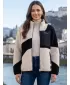 Ženska majica od flisa ALTISPORT GERI CRNO/BEŽ