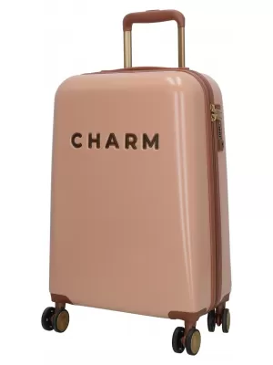 Kofer CHARM LONDON CAPETOWN S RUŽIČASTA