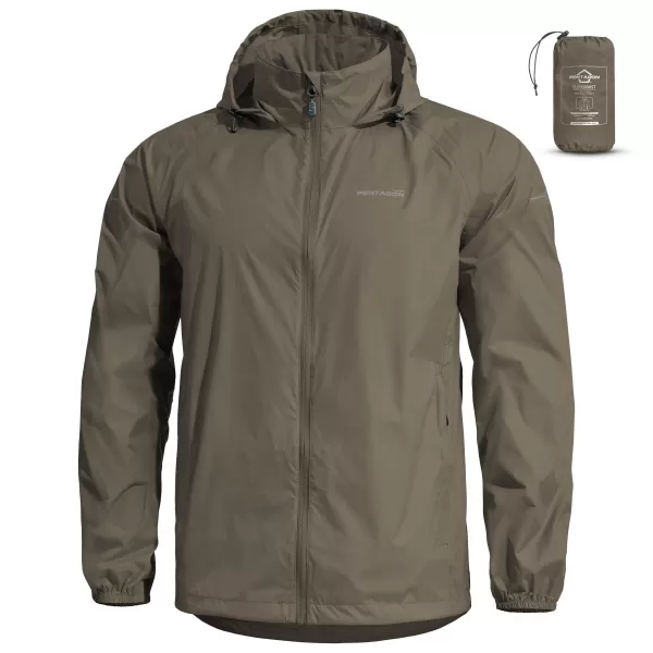  Muška jakna PENTAGON CLOUDBURST PACKABLE MENS RAIN JACKET K07019 SMEĐE SIVA 