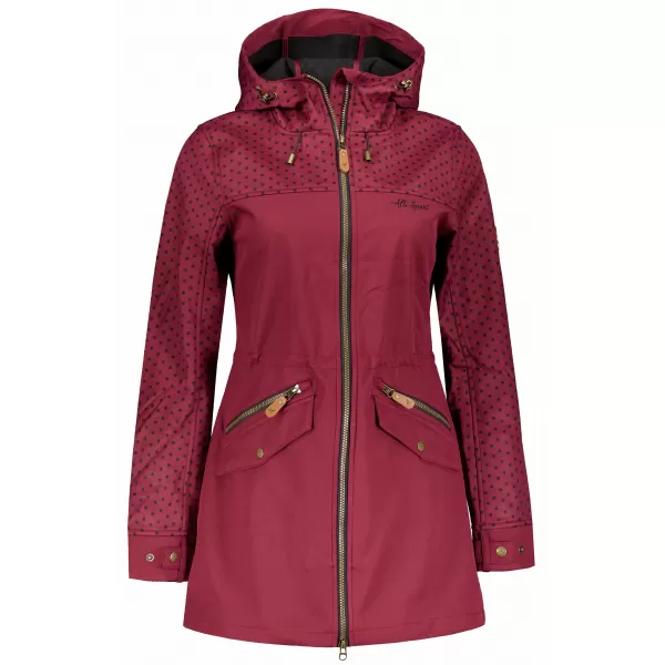  Ženska softshell jakna ALTISPORT GEMEE TAMNOCRVENA 