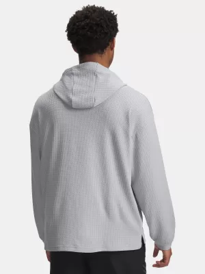 Muški sweatshirt UNDER ARMOUR UA RIVAL WAFFLE HOODIE 1383108-011 SIVA