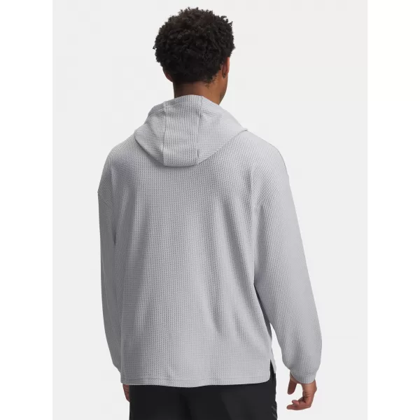 Muški sweatshirt UNDER ARMOUR UA RIVAL WAFFLE HOODIE 1383108-011 SIVA 