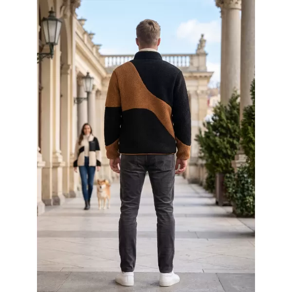  Muška majica od flisa ALTISPORT GANAN CRNA/SMEĐA 