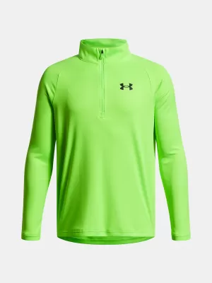 Majica za dječake UNDER ARMOUR UA TECH 2.0 1/2 ZIP 1363286-389 ZELENA