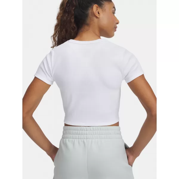  Ženska majica kratkih rukava UNDER ARMOUR UA RIVAL RIB BABY TEE 6000264-100 BIJELA 