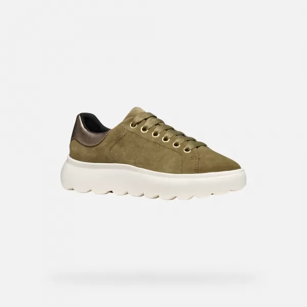  Ženske tenisice GEOX SPHERICA EC4.1 G009311 KAKI 