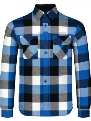 Flanelna košulja NORDBLANC QUANTUM NBSSM8243 PLAVI
