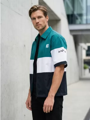 Muška vrhunska košulja ALTISPORT VOJ/ALM051KOS01 KEROZIN/CRNA