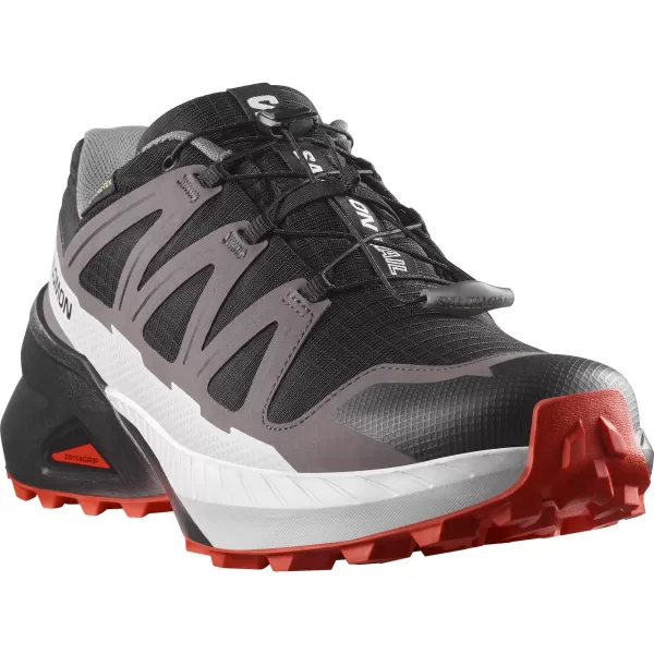  Muške cipele SALOMON SPEEDCROSS PEAK GORE-TEX CRNA/CASTLEROCK/CHERRY RAJČICA 