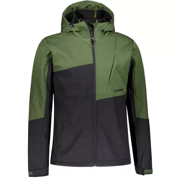 Muška softshell jakna ALTISPORT GAN KAKI/CRNA 