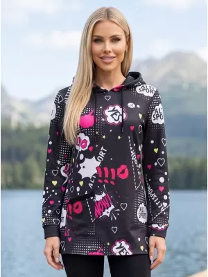 Ženska majica ALTISPORT GITA CRNI