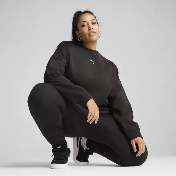  Ženska majica PUMA ESS OVERSIZED CREW FL 68540001 PUMA CRNA 