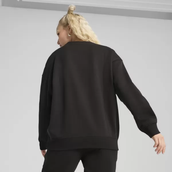  Ženska majica PUMA ESS OVERSIZED CREW FL 68540001 PUMA CRNA 