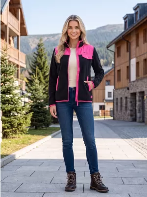 Ženska majica od flisa ALTISPORT GENESIS CRNA