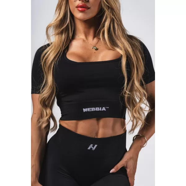  Bešavni top za oblikovanje FLOW SEAMLESS 499 BLACK Nebbia 