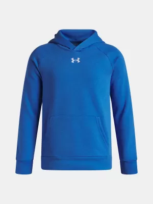 Trenirka za dječake UNDER ARMOUR UA RIVAL FLEECE HOODIE 1379792-402 PLAVA