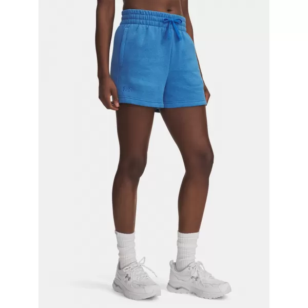  Ženske kratke hlače UNDER ARMOUR RIVAL FLEECE SHORT 1382723-402 PLAVA 