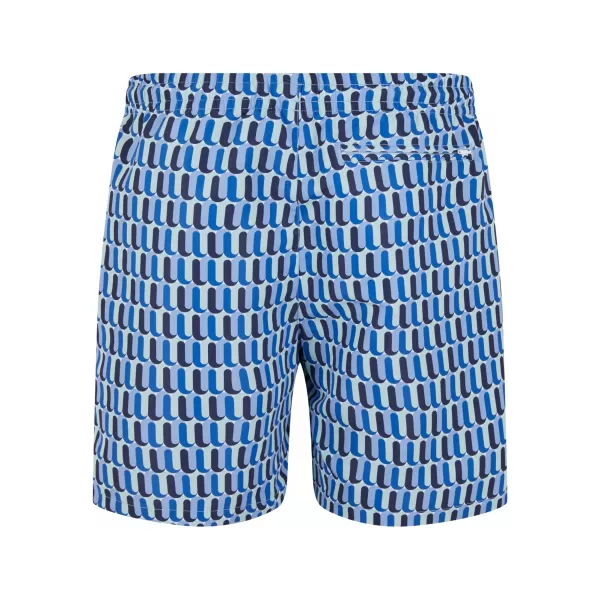  Kupne kratke hlače URBAN CLASSICS TB2679 PLAVI RETRO UZORAK 