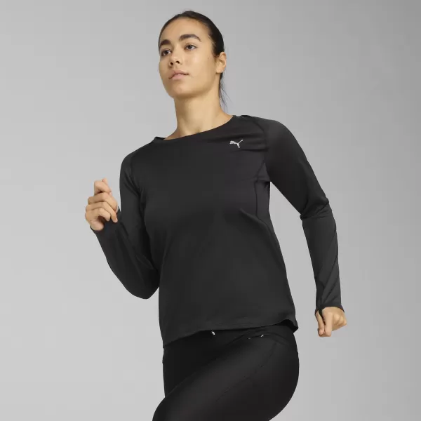  Košulja PUMA W RUN VELOCITY LONG SLEEVE (POLY) 52658101 PUMA CRNA 
