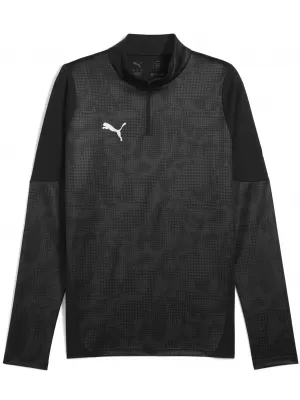 Muška dukserica PUMA TEAMCUP TRAINING 1/4 ZIP TOP 659164_03 PUMA CRNO/PUMA SREBRO