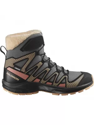 Dječje cipele SALOMON XA PRO V8 WINTER WATERPROOF J KOSITAR/CRNA/BRESKVA DLAČICA
