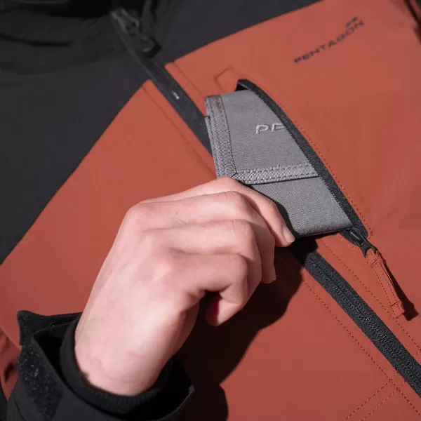  Jakna PENTAGON ELITE LIGHT SOFTSHELL JACKET K08044 SMEĐE SIVA/MJEŠ 