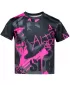 Dječja premium funkcionalna majica ALTISPORT VOJ/ALK076TR01 CRNA/FLUO ROZA