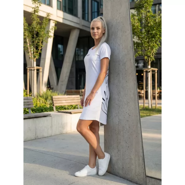  Ženska produžena premium majica ALTISPORT VOJ/ALW075SAT02 BIJELA 