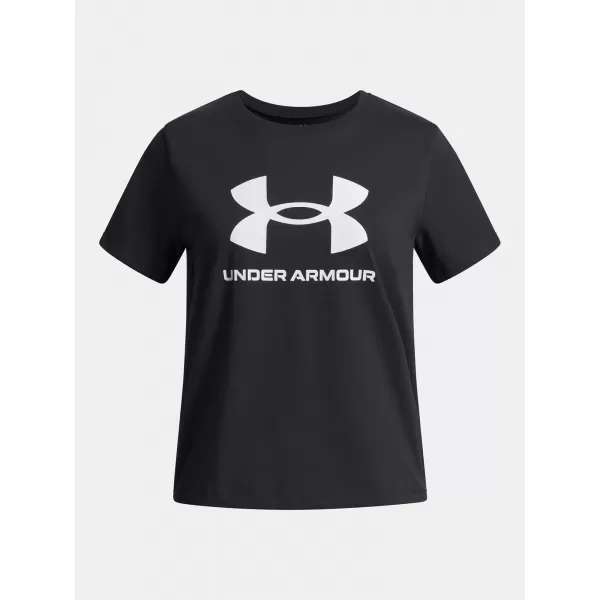  Majica za djevojčice UNDER ARMOUR UA BIG LOGO SS 1389756-001 CRNA 