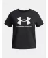 Majica za djevojčice UNDER ARMOUR UA BIG LOGO SS 1389756-001 CRNA