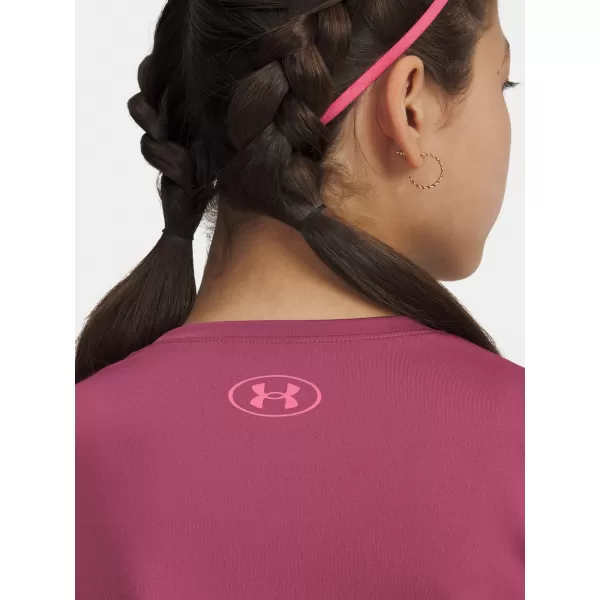  Majica za djevojčice UNDER ARMOUR TECH VARSITY GRAPHIC SS 6007917-659 CRVENA 