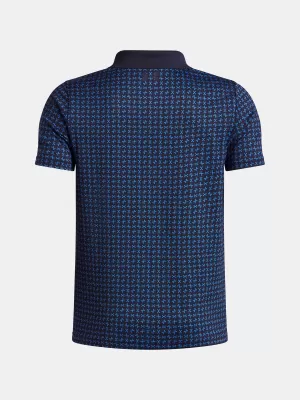 Majica za dječake UNDER ARMOUR UA MATCHPLAY PRINTED POLO 1377349-411 PLAVA