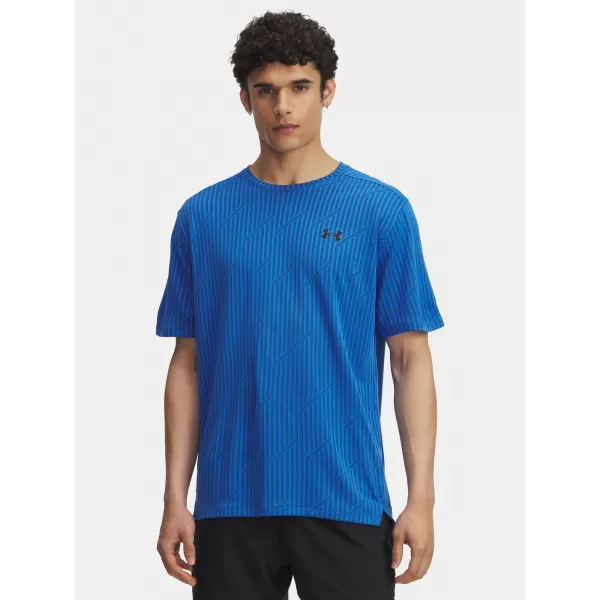  Muška majica kratkih rukava UNDER ARMOUR UA TECH VENT JACQUARD PLAVA 