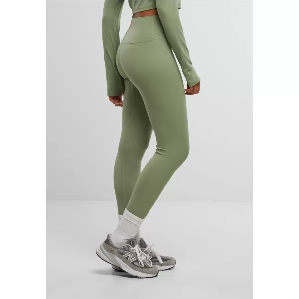  Ladijske hlače URBAN CLASSICS TB7804 MATCHA ZELENA 