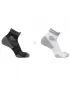 Čarape SALOMON AERO ANKLE 2-PACK BIJELO/CRNO